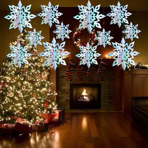 3D holografické sněhové vločky (6ks) | HOLOFLAKE